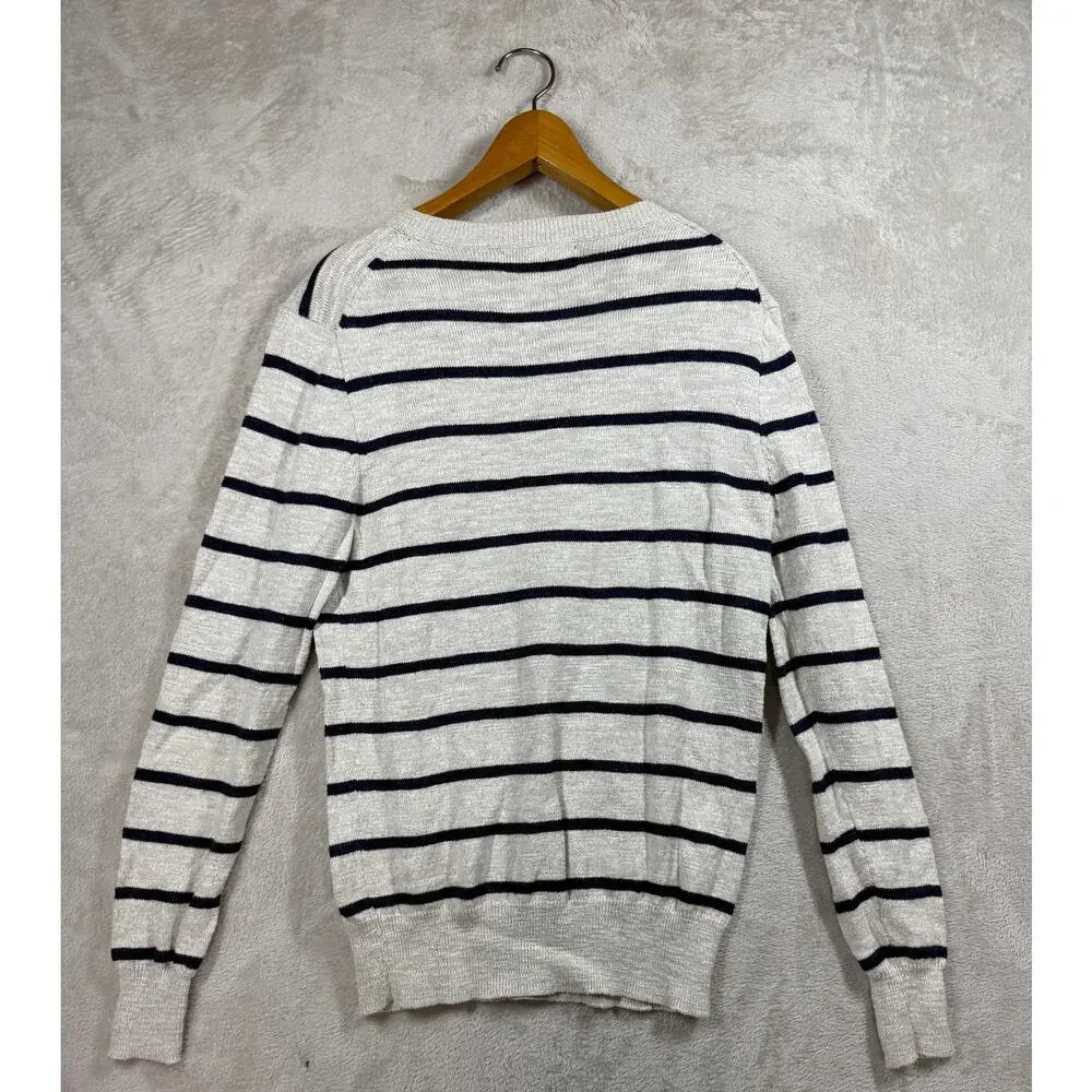 Lot of 3 Mens Size Small LS Sweaters (J.Crew Banana Republic Alcott) Cotton